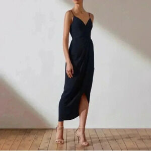 NWT Shona Joy Navy Cocktail Dress size US 2